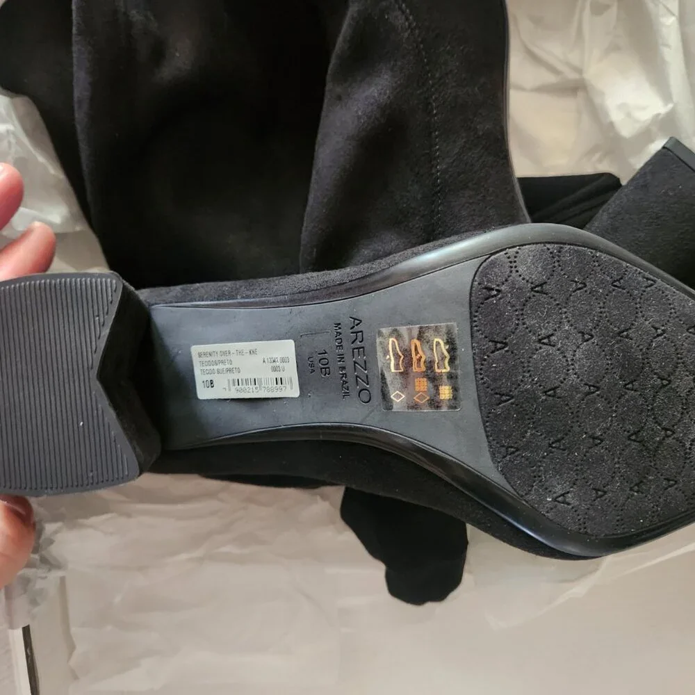 Arezzo Black Over the Knee 